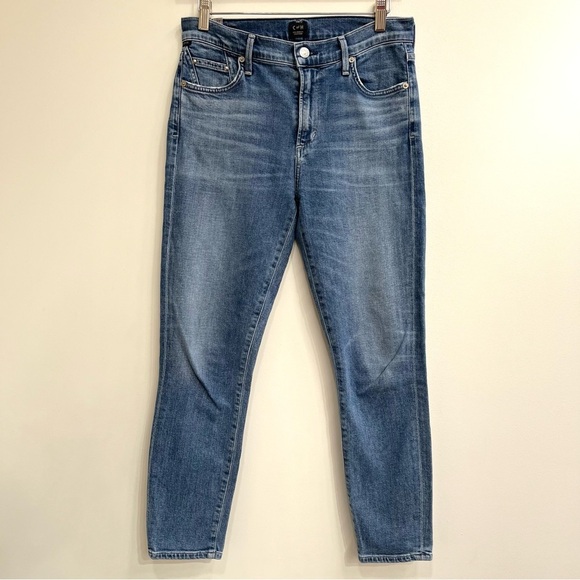 Citizens of Humanity rocket crop high-rise skinny jeans blue size 27 - Picture 1 of 11
